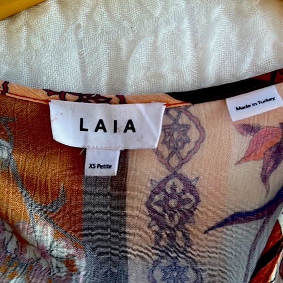 Jumpsuit in rust, brown, cream and splashes of yellow, orange & red flowers. - Picture 7 of 7